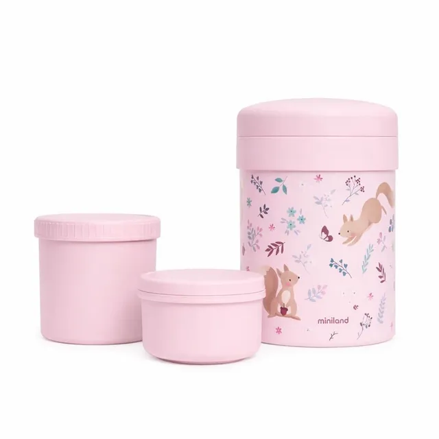 Miniland Thermetic Speisebehälter 700 ml Rosa Squirrel Edelstahl
