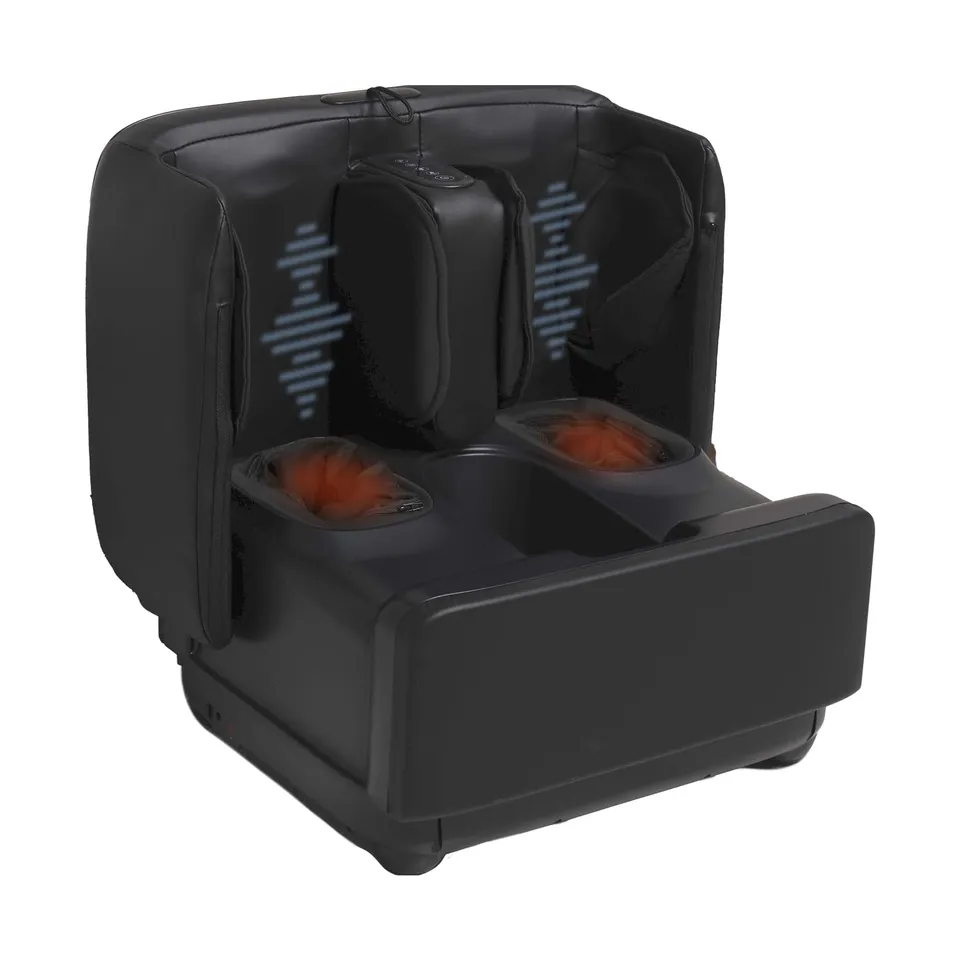 GESS PUF 3-in-1 Fußmassagegerät Shiatsu Wärme Schwarz