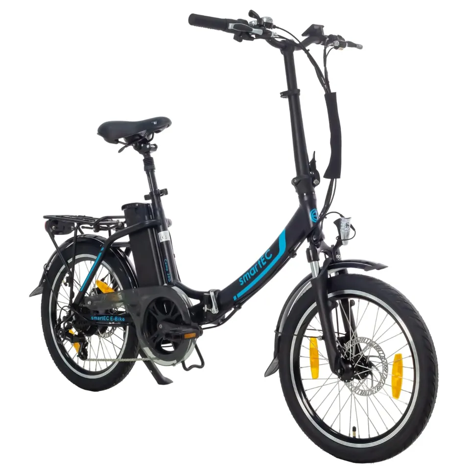 smartEC Camp-20D E-Klapprad 20 Zoll 250W Schwarz 100 km
