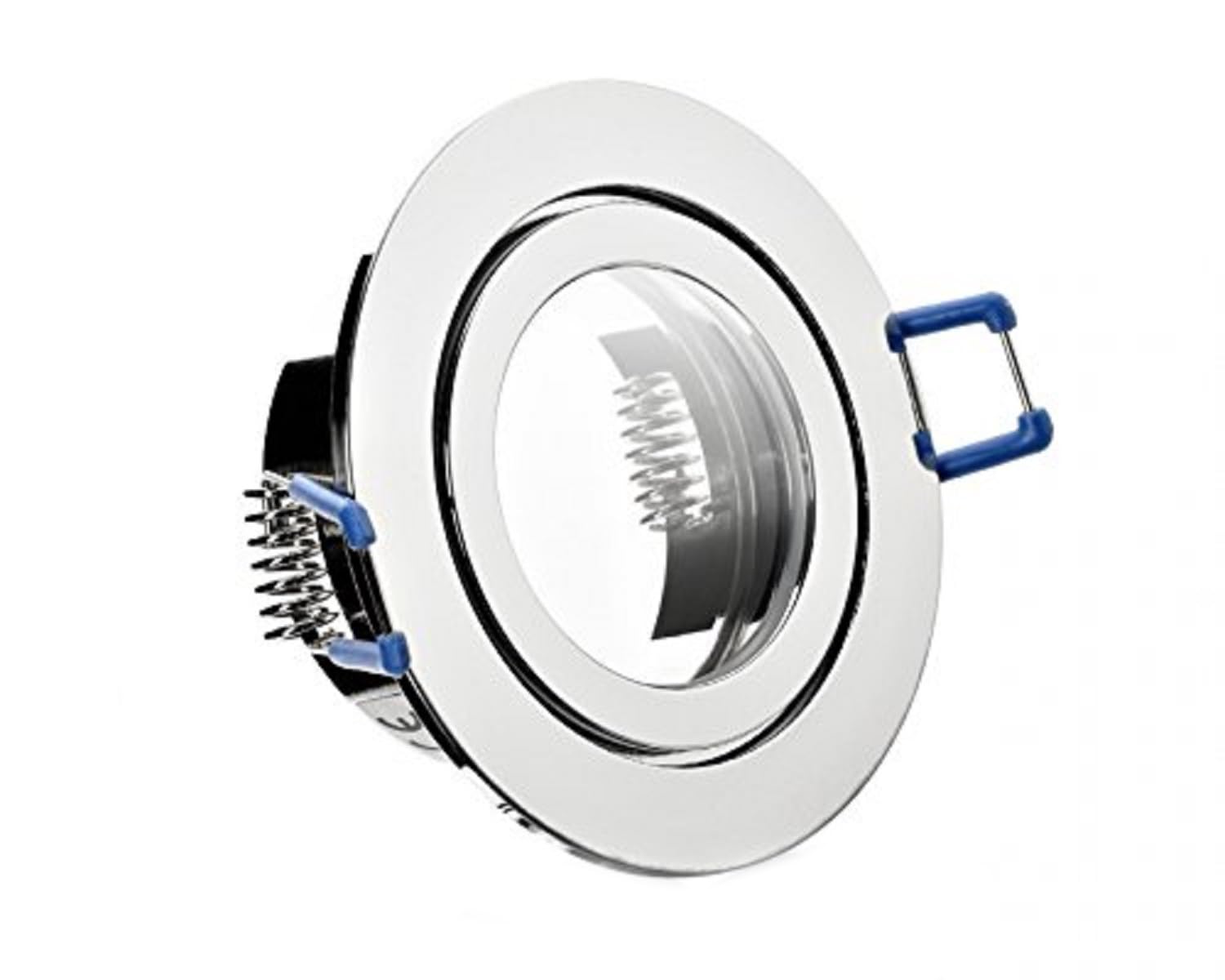 feinlux LED Einbaustrahler Bad IP44 Einbauspot chrom ohne Leuchtmittel