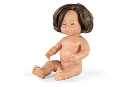 Miniland Dolls Babypuppe 38cm Mädchen Downsyndrom Vanilleduft