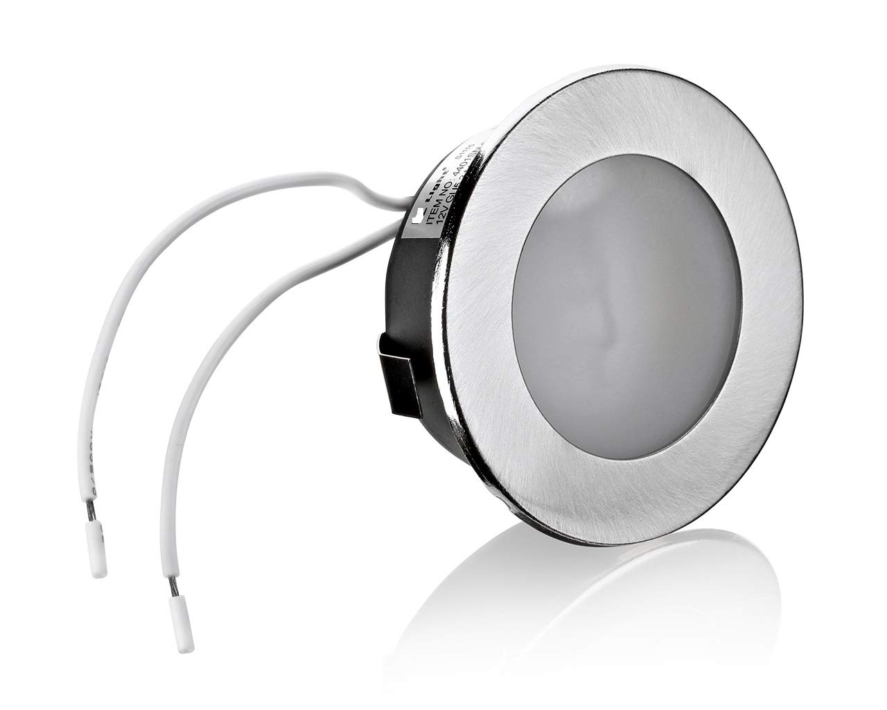 feinlux LED Einbauleuchte Set G4 12V 2er silber gebürstet