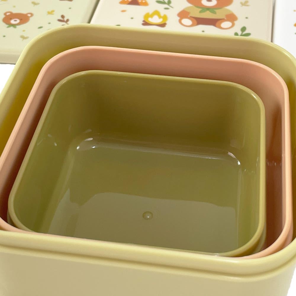 Miniland Snackbox-3 Explorer Snackboxen-Set 3-teilig BPA-frei