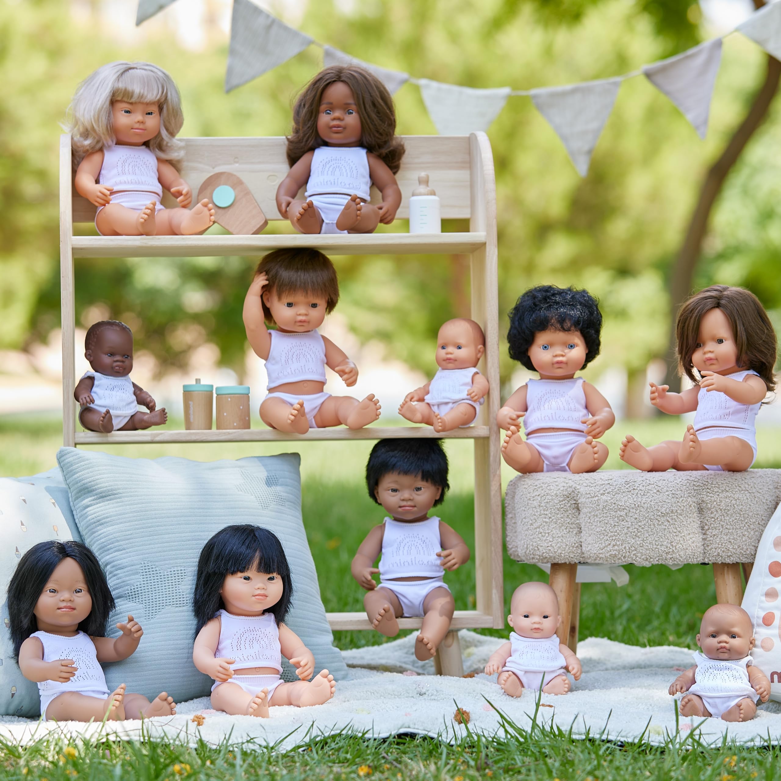 Miniland Dolls Babypuppe Junge 38cm Down Syndrom Lateinamerika