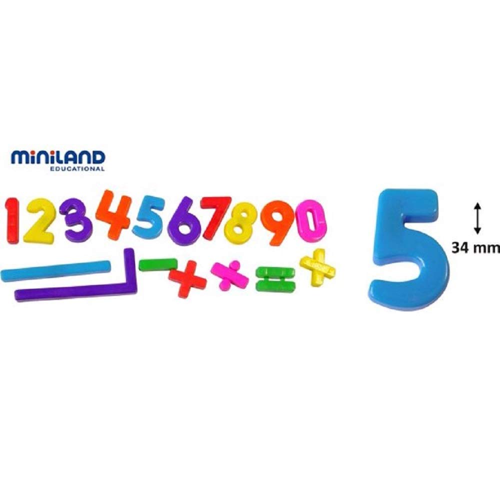 Miniland 45314 Magnetzahlen 54 Stück 3cm Magnettafel