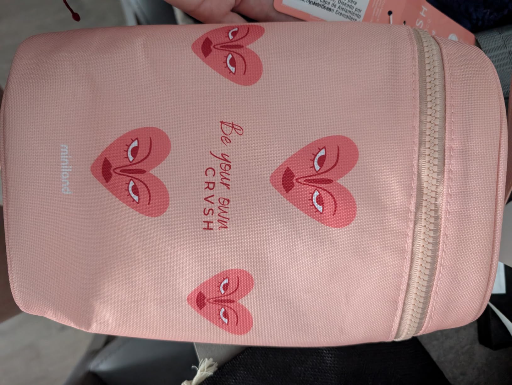Miniland Nutrition Thermibag CRVSH Kühltasche mit Reißverschluss