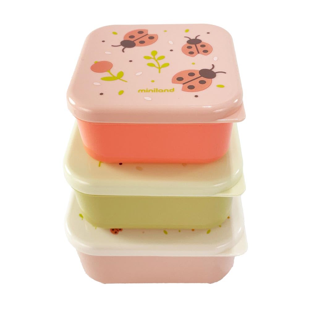 Miniland Snackbox-3 Butterfly Brotdose 3er 230/350/540 ml