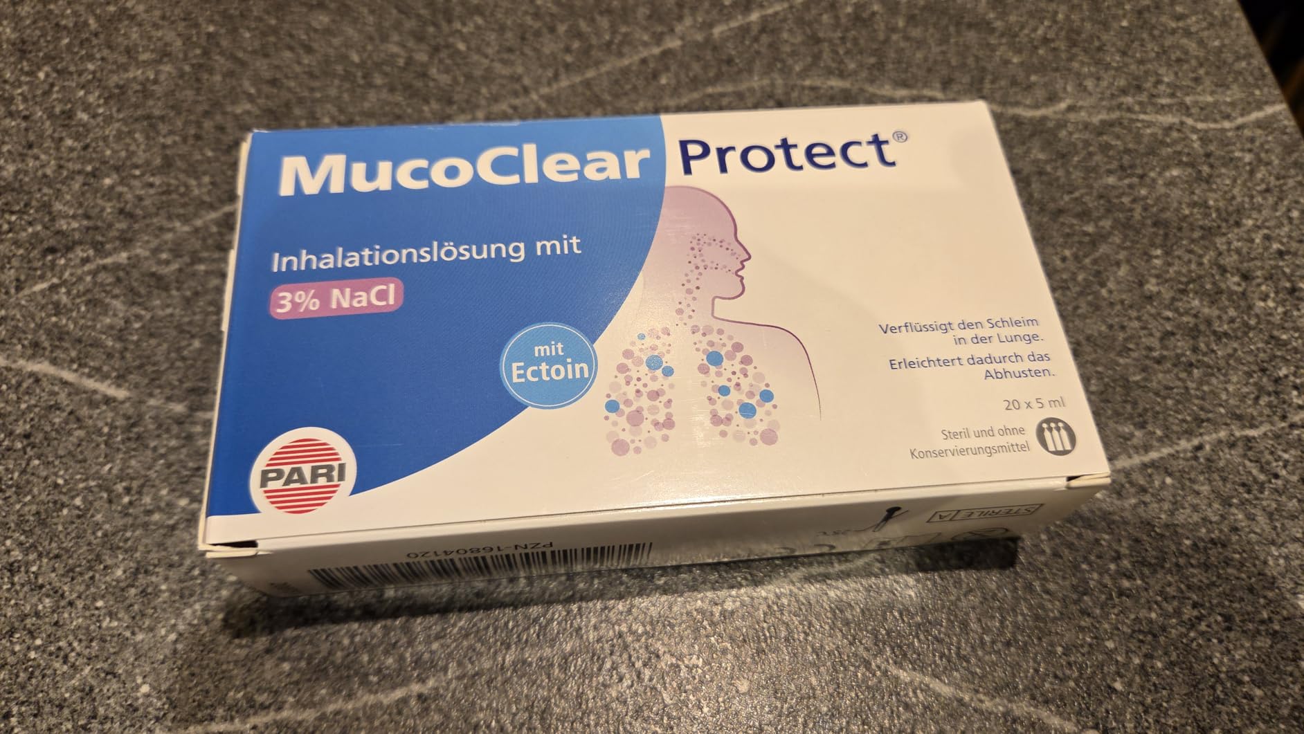 PARI MucoClear Protect Inhalationslösung 20x5 ml 3% Ectoin