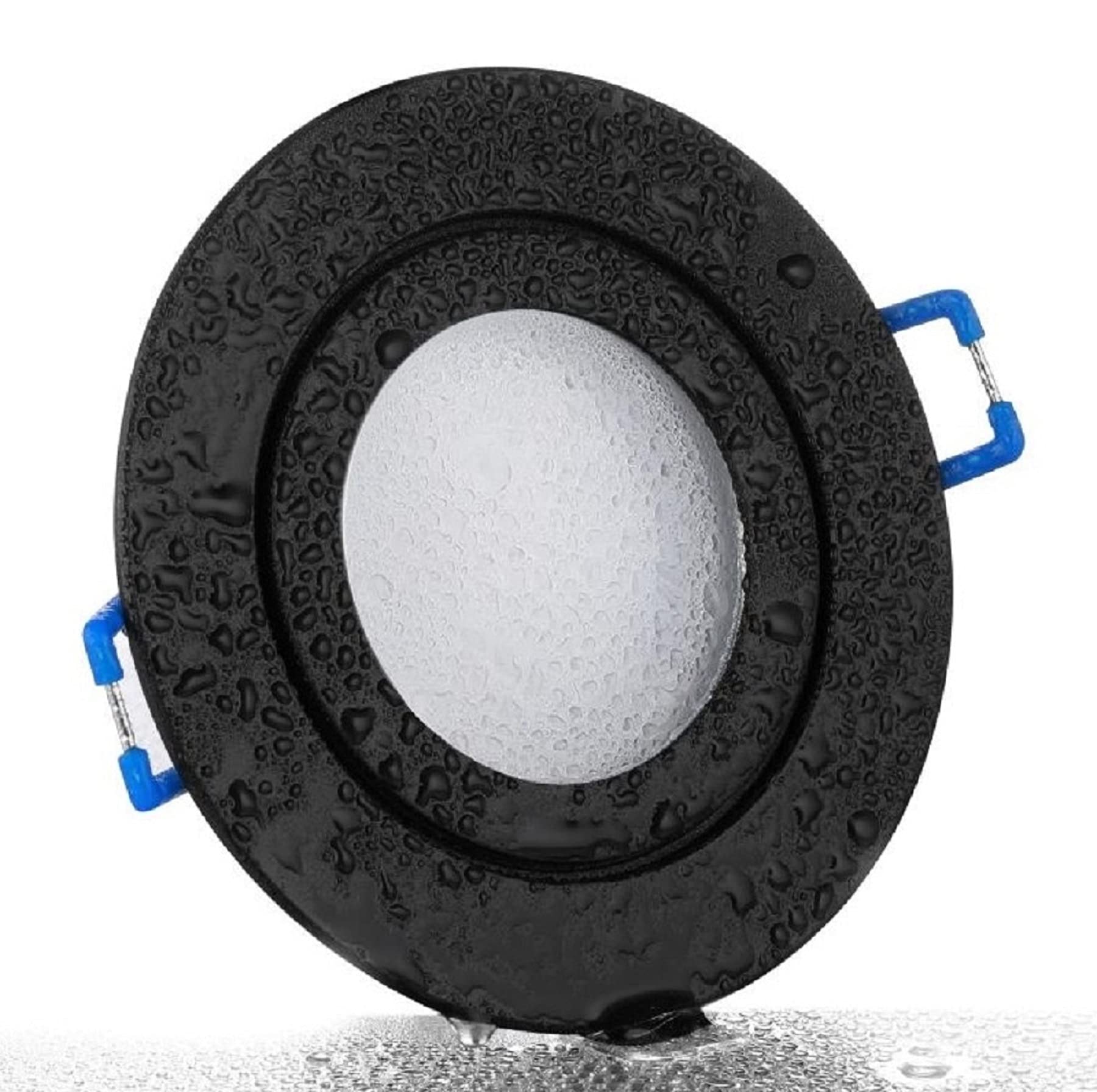 feinlux LED Einbaustrahler IP44 5W 230V Neutralweiß Schwarz