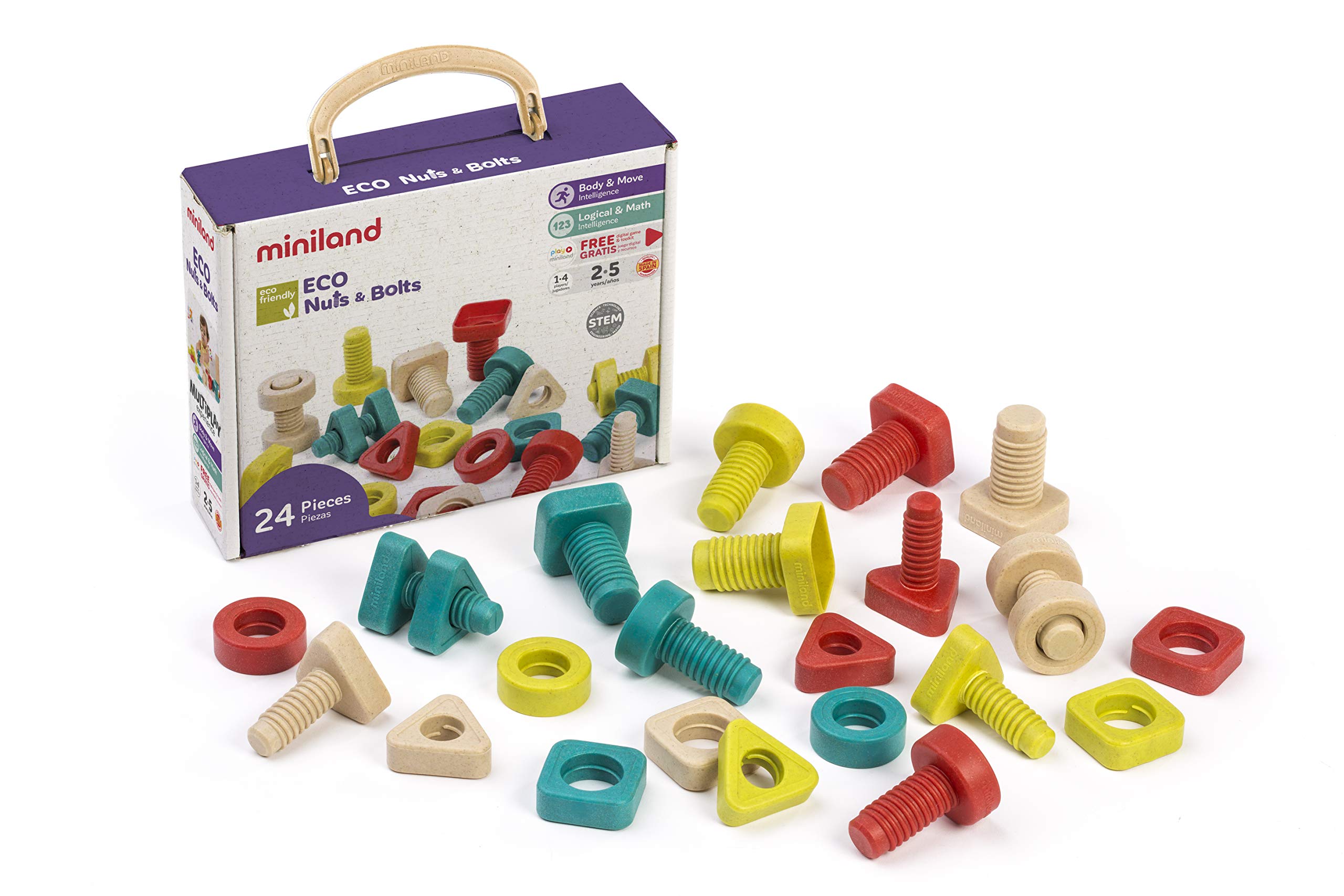 Miniland Eco Nuts & Bolts 32152 Schraubset nachhaltig ab 2 J