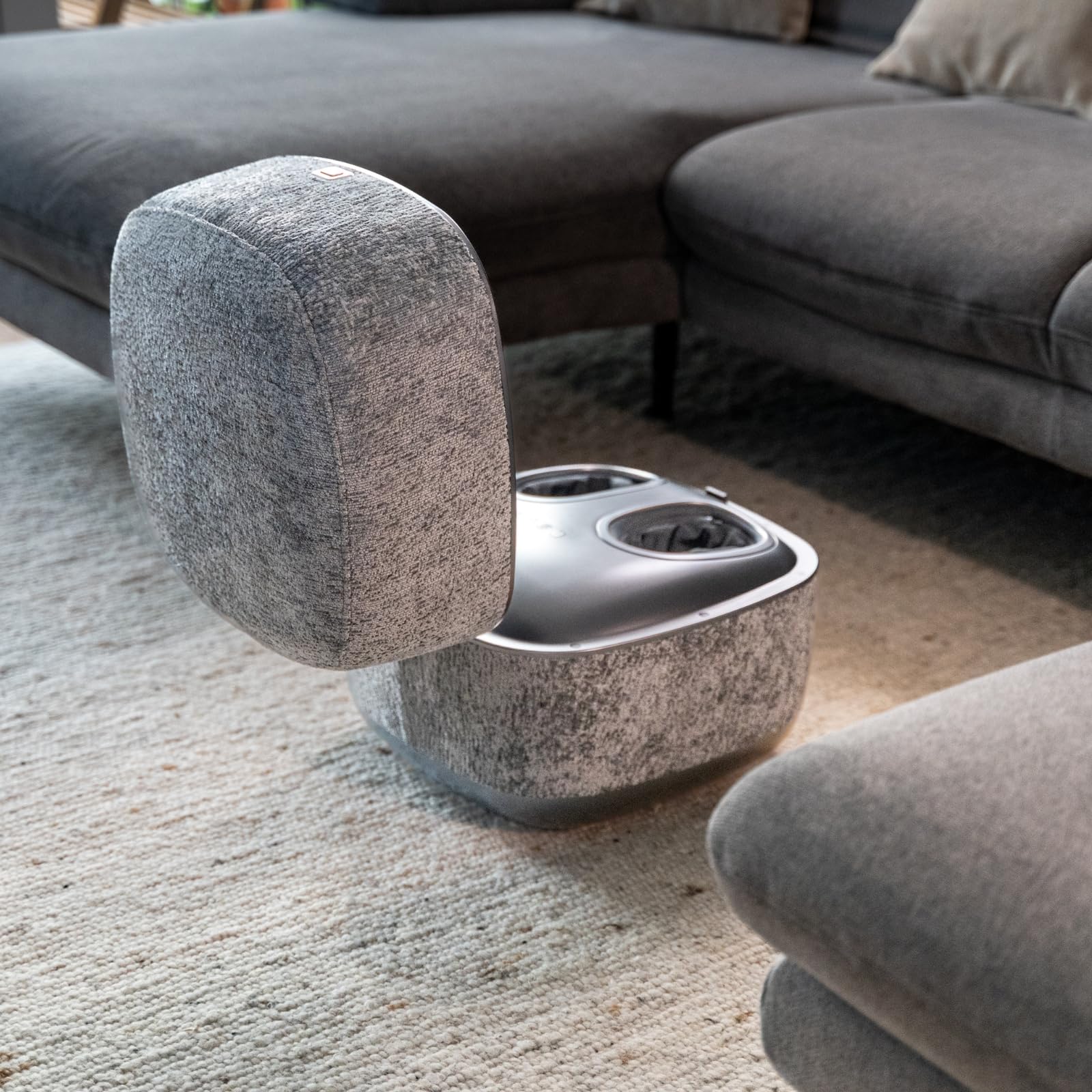 smartEC The Lounger Shiatsu Fußmassagegerät Grau mit Wärme