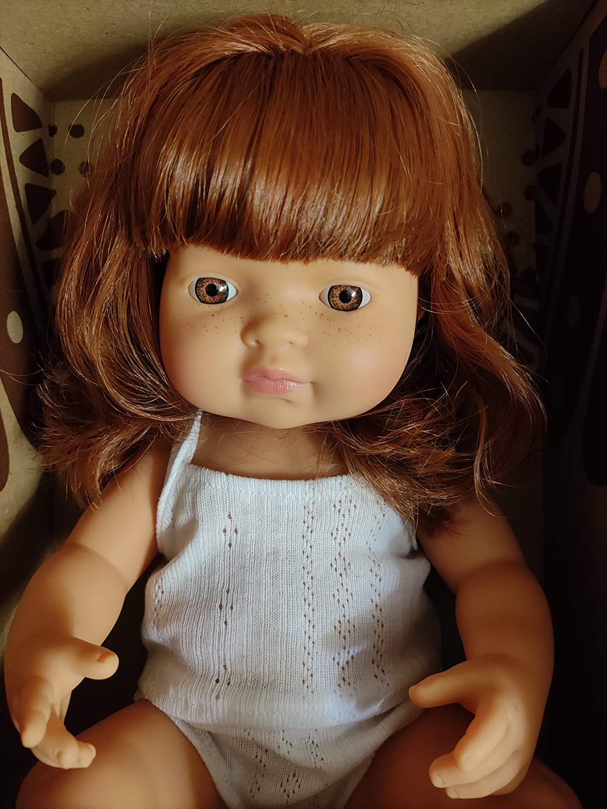 Miniland Puppe rothaariges Mädchen 38 cm 31150