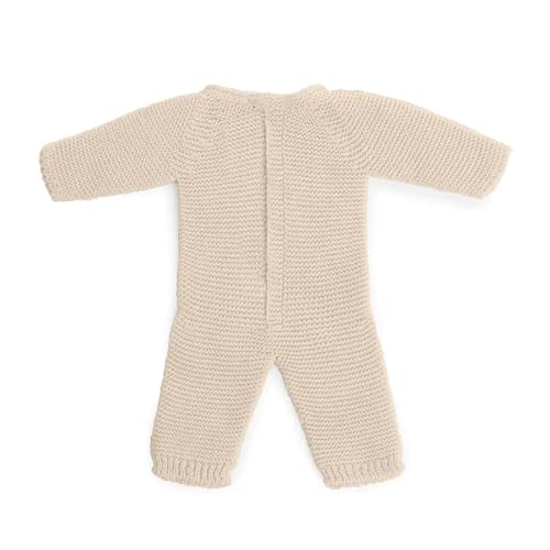 Miniland Dolls Strickpyjama beige für 38 cm Puppen Recycling