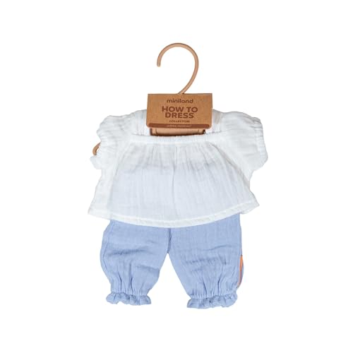 Miniland Dolls Puppenkleidung 38 cm Sommer-Bluse + Hose