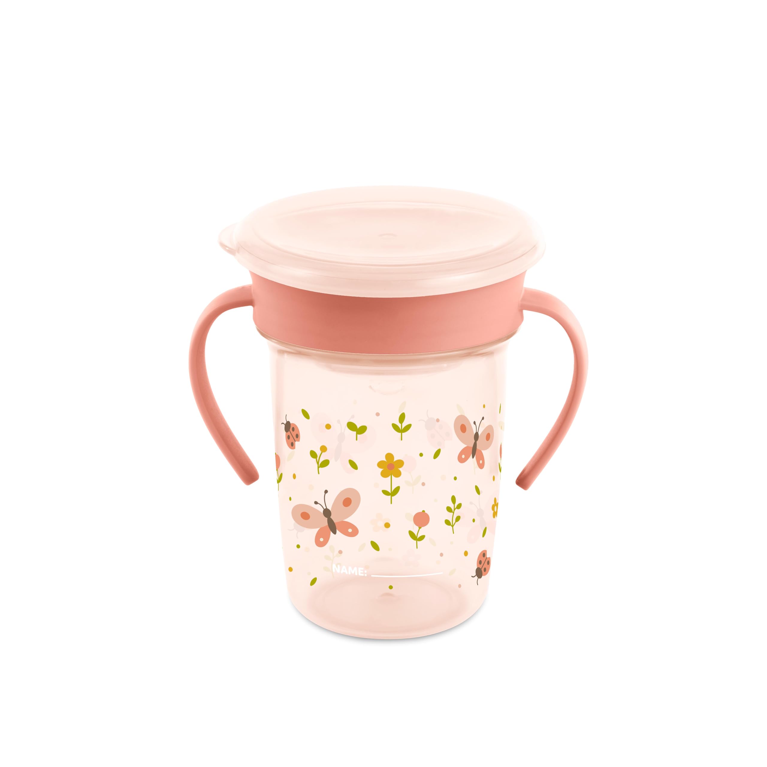 Miniland Sippy Cup 360 Butterfly Lernbecher 270 ml auslaufsicher