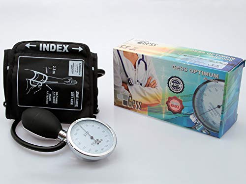 Gess Optimum Blutdruckmessgerät Oberarm analog mit Stethoskop