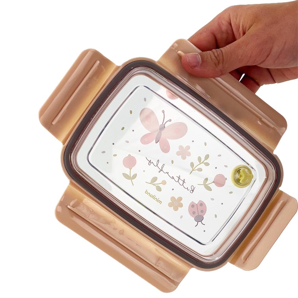 Miniland Steel Lunchbox Butterfly Brotdose 800 ml Edelstahl