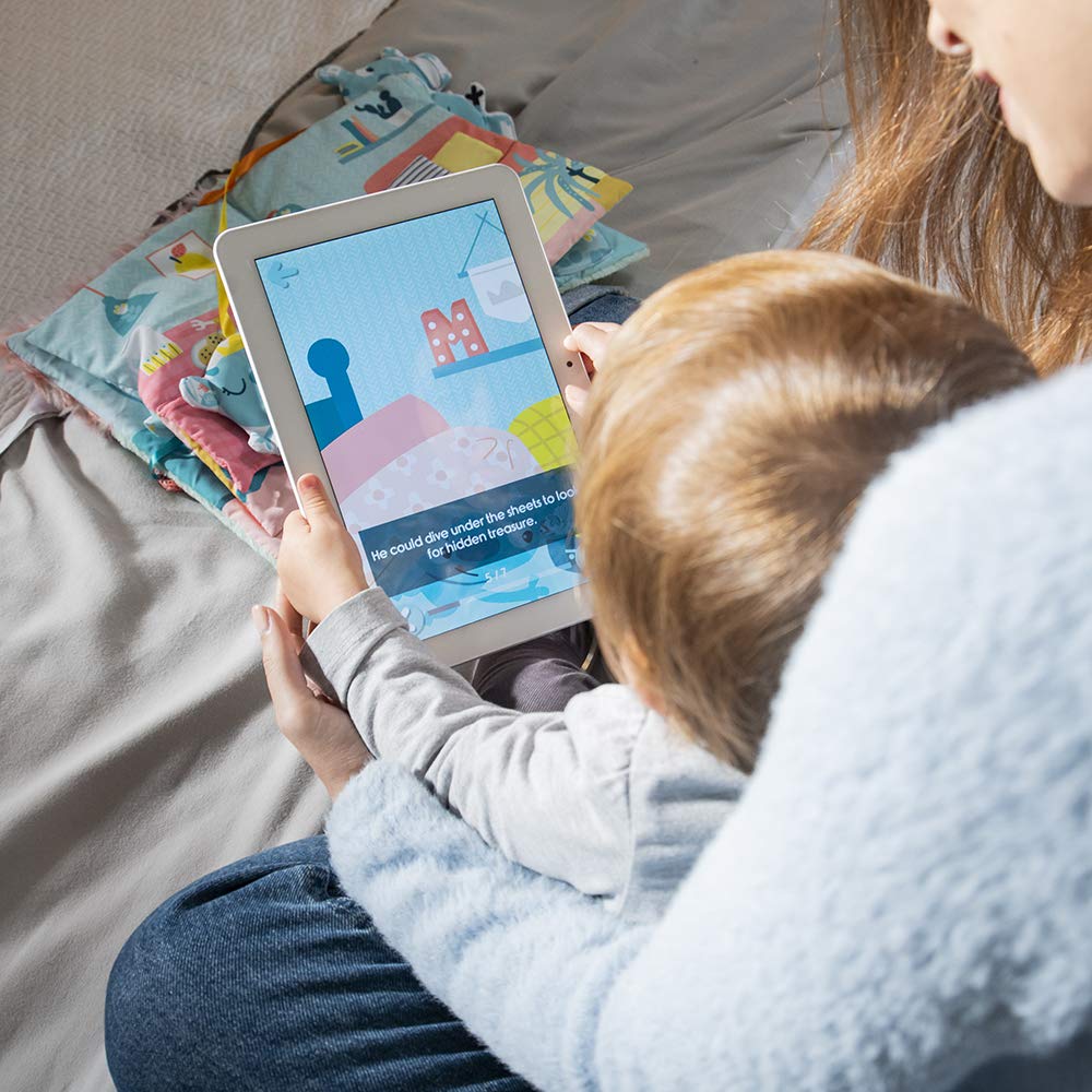 Miniland Monster Telling Stoffbuch mit Grow&Fun App