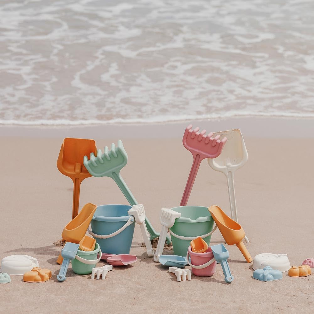 Miniland Outdoor Strandspielzeug-Set Eimer 5-teilig recycelt