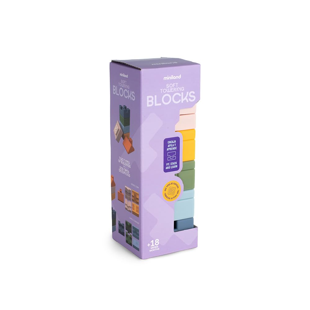 Miniland Soft Towering Blocks Stapelspiel
