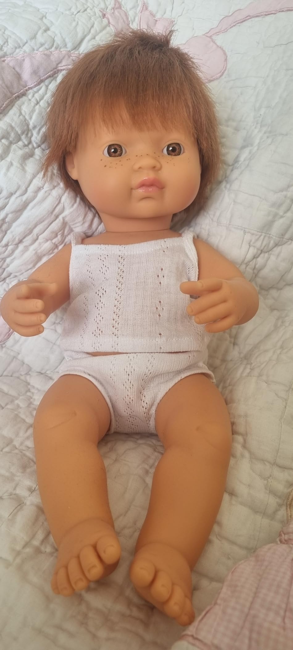 Miniland Babypuppe rothaariger Junge 38cm 31149