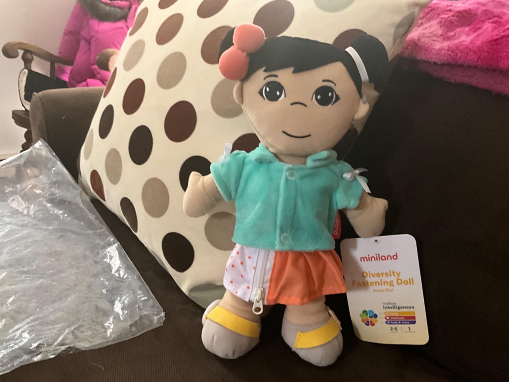 Miniland Dolls 96319 Stoffpuppe asiatisches Mädchen 40cm
