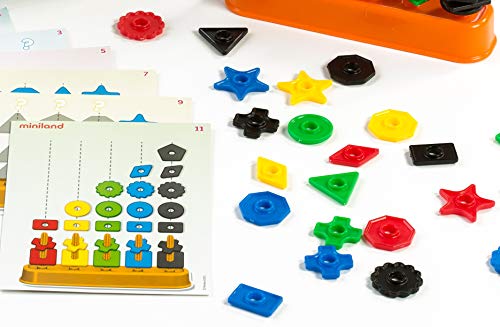 Miniland Abacolor Shapes Abakus 100 Teile Lernspiel