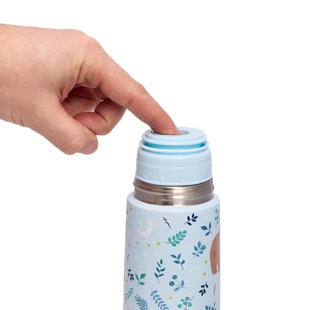 Miniland Thermosflasche 350 ml Bear Blau Edelstahl