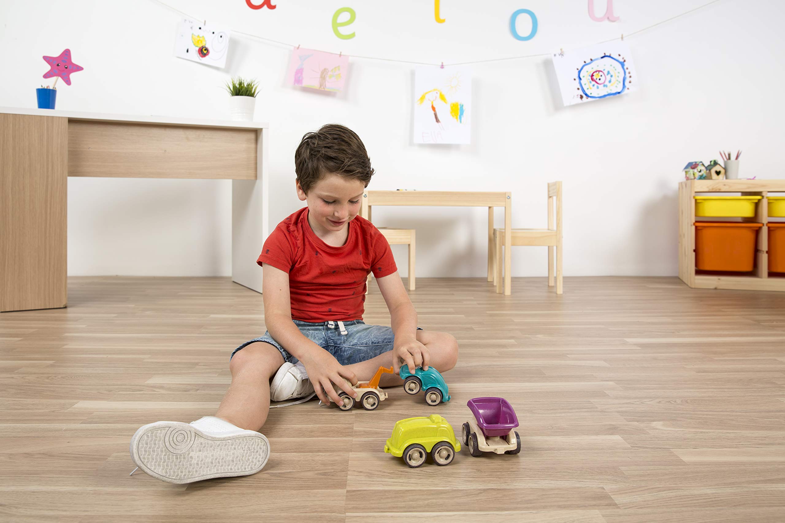 Miniland Eco Minimobil Autos 12 cm 5er Set nachhaltig