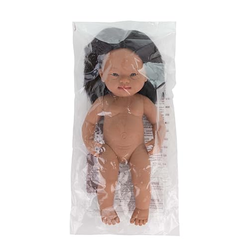 Miniland Dolls 31238 Babypuppe Mädchen 38 cm Down Syndrom Natur