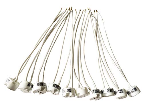 feinlux Fassung G4 GU5.3 Keramikfassung 12V 10er Set mit Kabel
