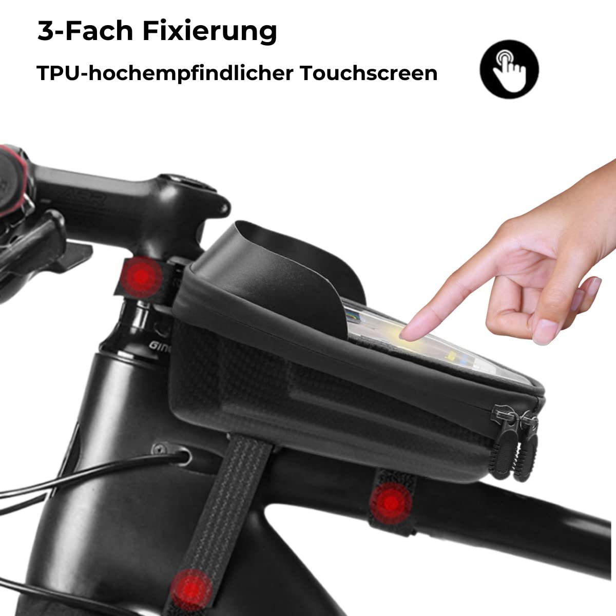 smartEC Fahrradtaschen Handyhalterung Navigation Touchscreen