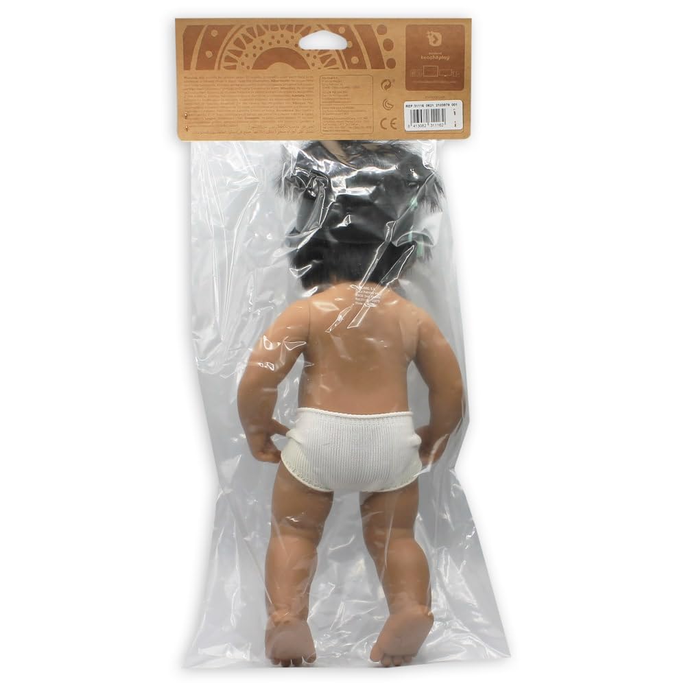 Miniland Babypuppe Junge 38 cm Südamerika mit Hörgerät