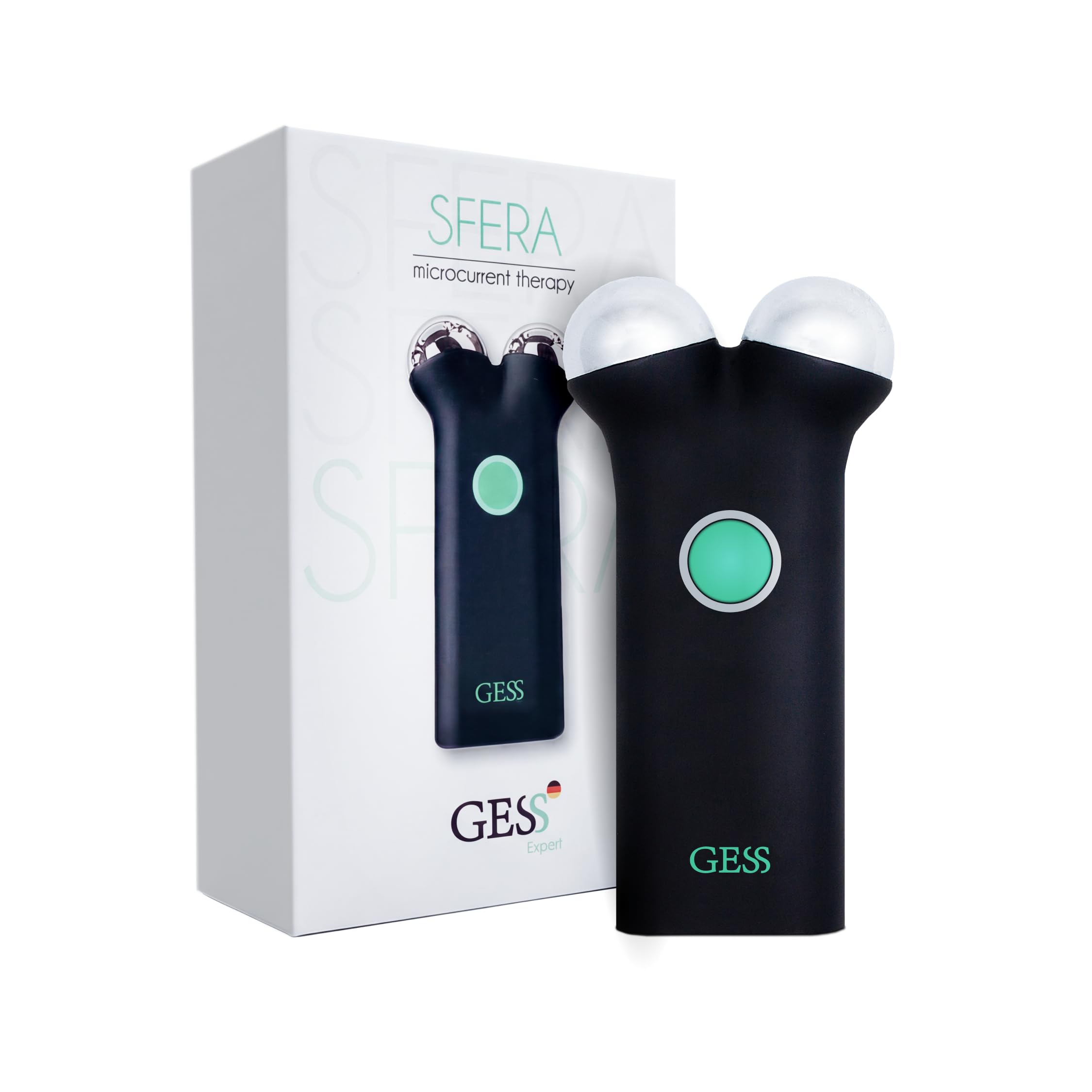 Gess Sfera Mikrostrom Gesichtsgerät Schwarz Anti-Aging