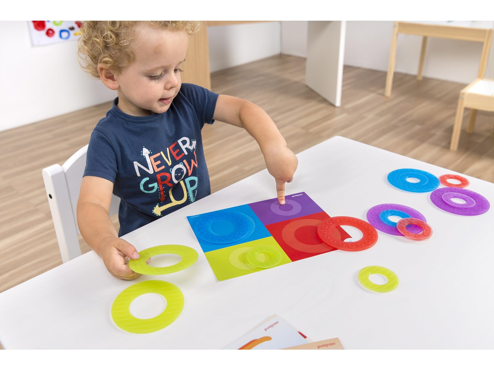 Miniland Color Rings Logikspiel Leuchttisch 20-tlg Bunt