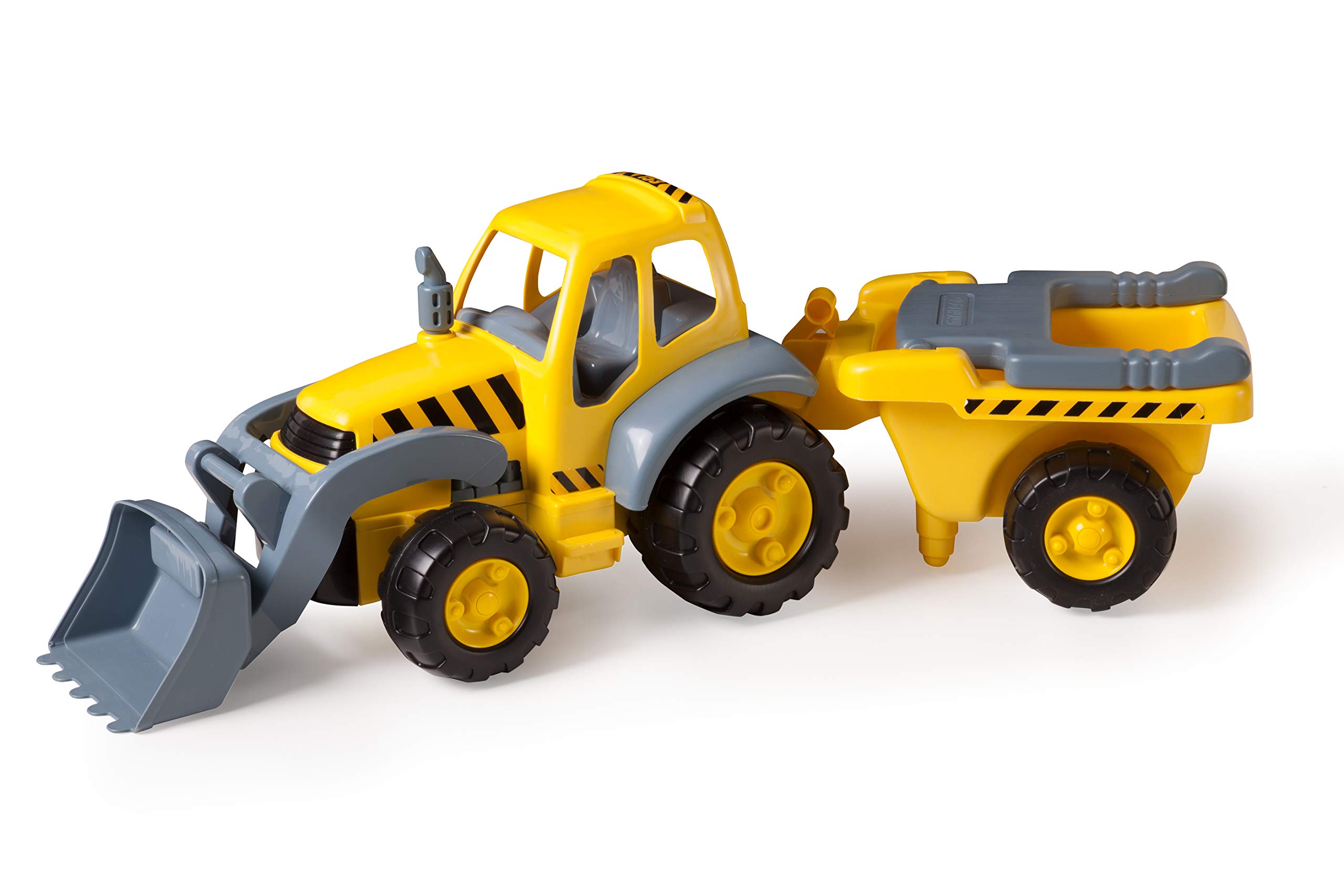 Miniland Cars Super Traktor 45153 Spielfahrzeug mit Anhänger 83cm