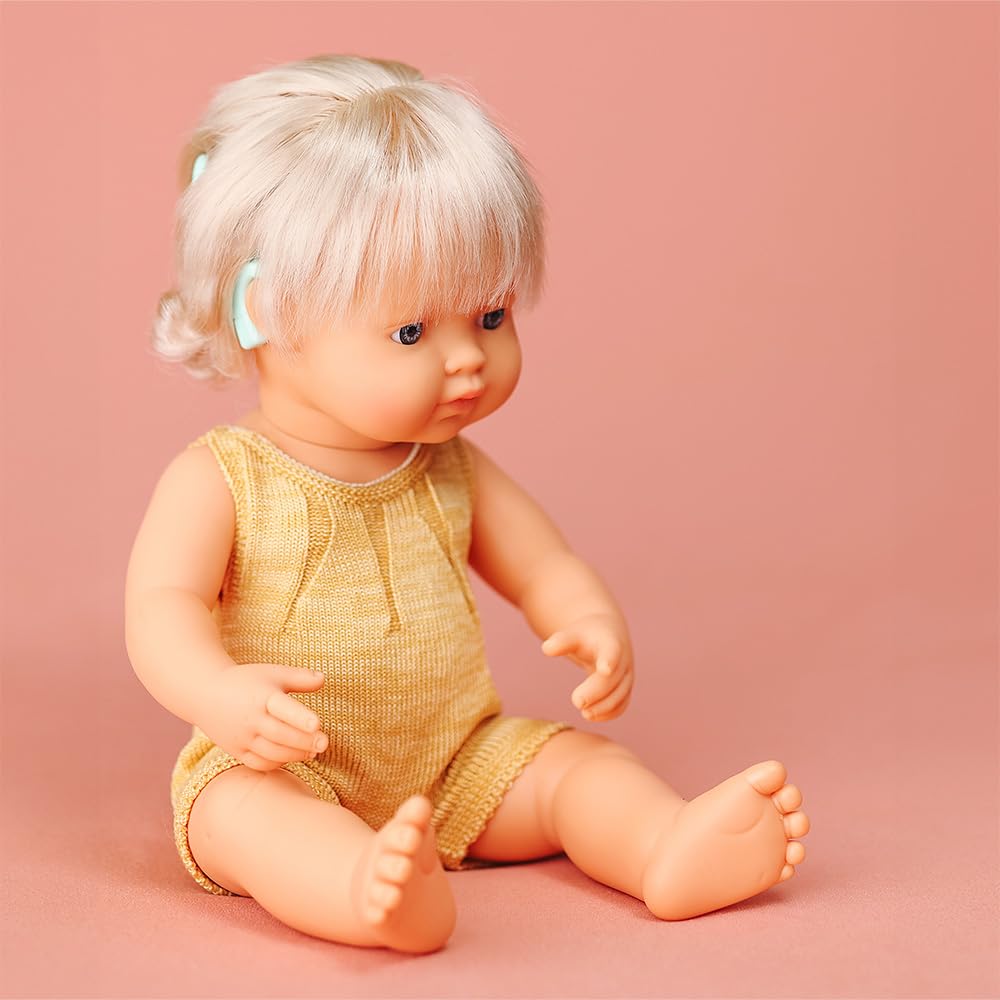 Miniland Colourful Babypuppe Hörimplantat 38cm