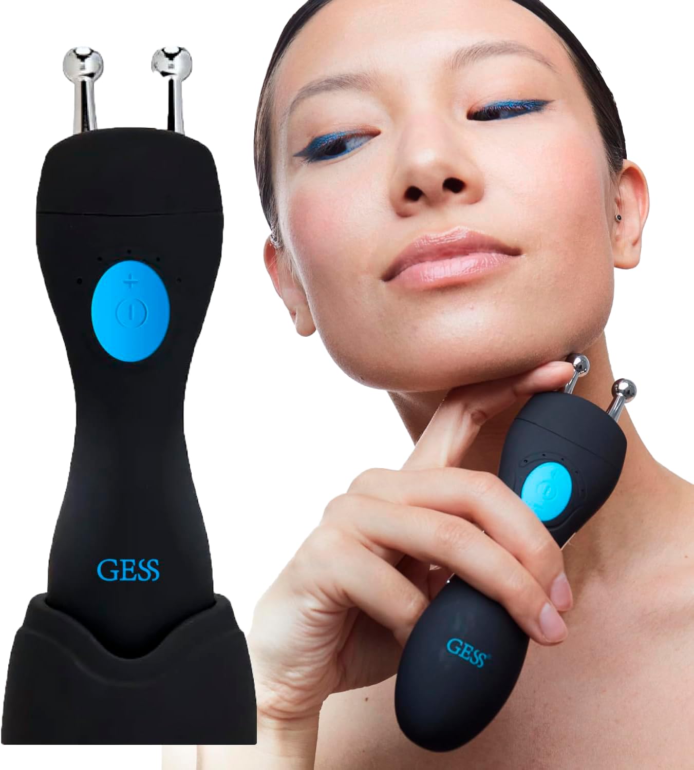 GESS MT Mikrostrom Gesichtsmassagegerät EMS Anti-Aging Batterie