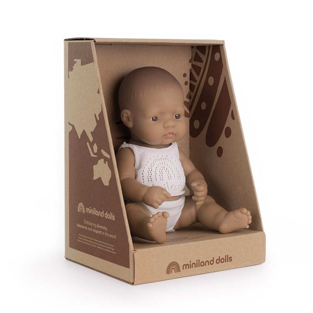 Miniland Dolls 31258 Babypuppe Junge 32 cm lateinamerikanisch