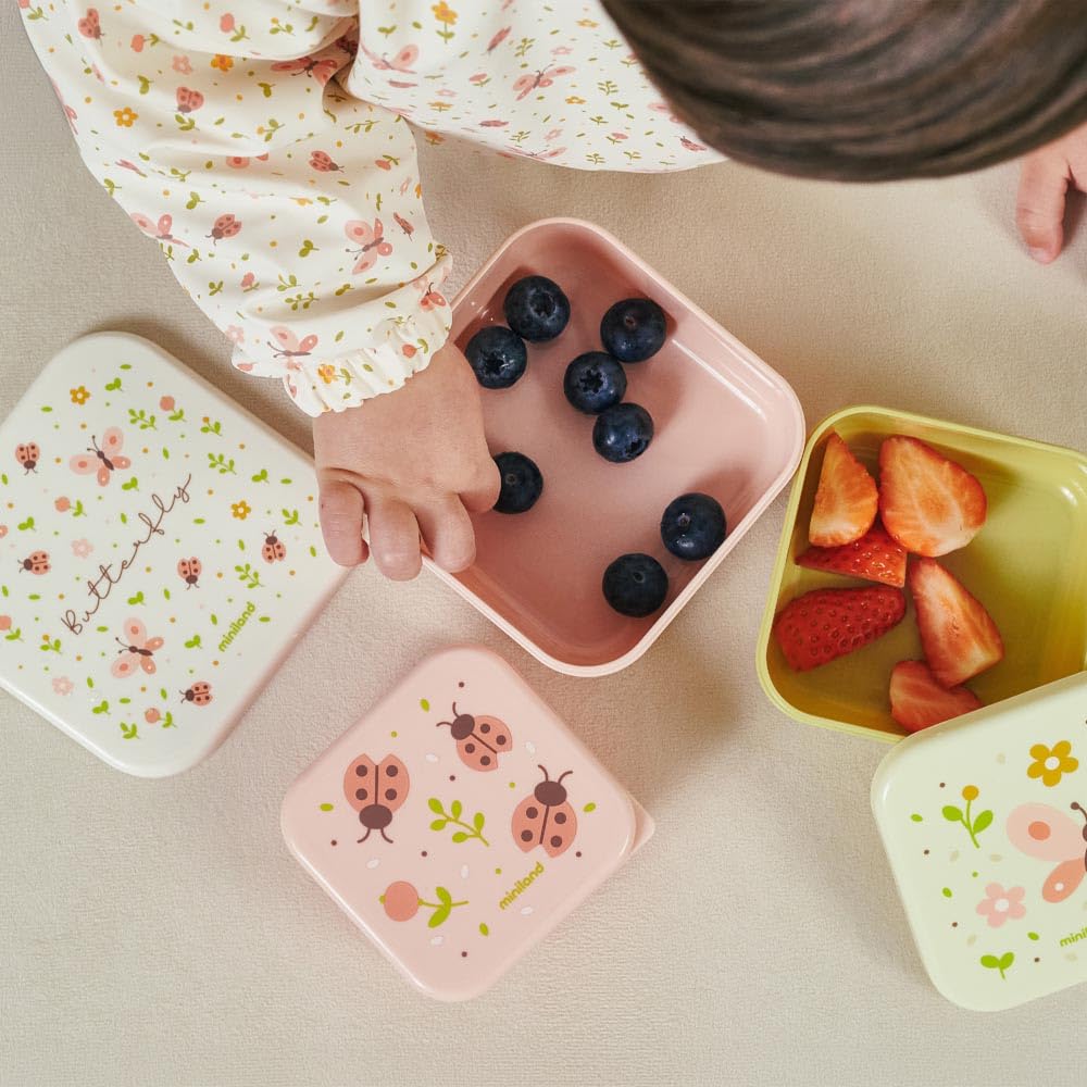 Miniland Soft Biby Butterfly Lätzchen Langarm wasserdicht