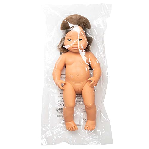 Miniland Dolls Babypuppe 38cm Mädchen Downsyndrom Vanilleduft