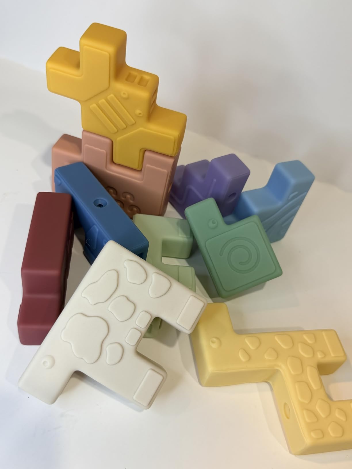 Miniland Soft Animal Blocks Steckpuzzle 10-tlg ab 18 M.