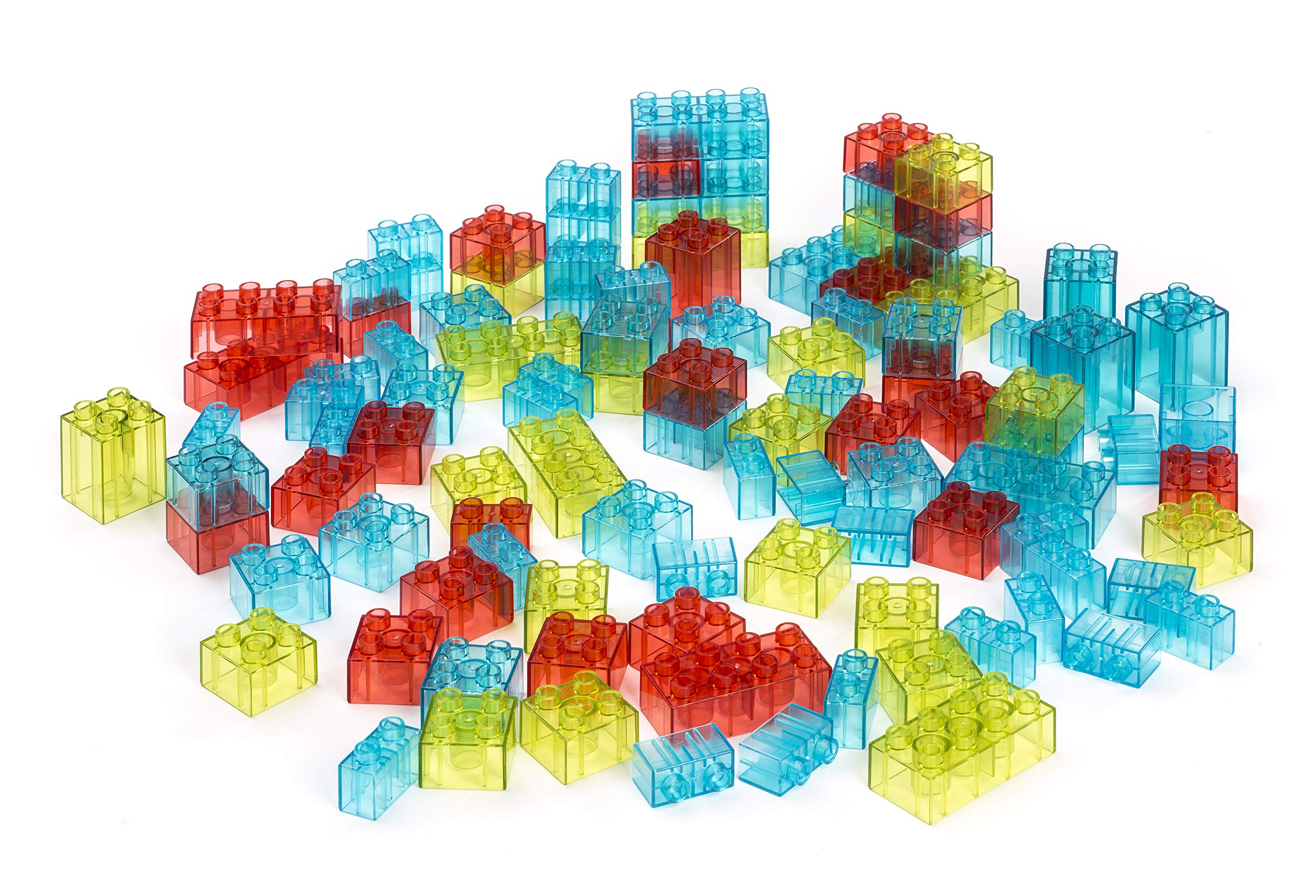 Miniland Translucent Blocks Bausteine 100 Teile für Leuchttisch