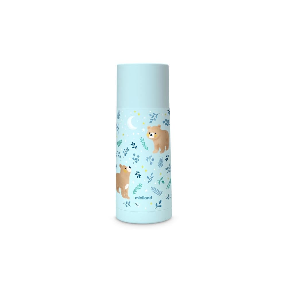Miniland Thermosflasche 350 ml Bear Blau Edelstahl
