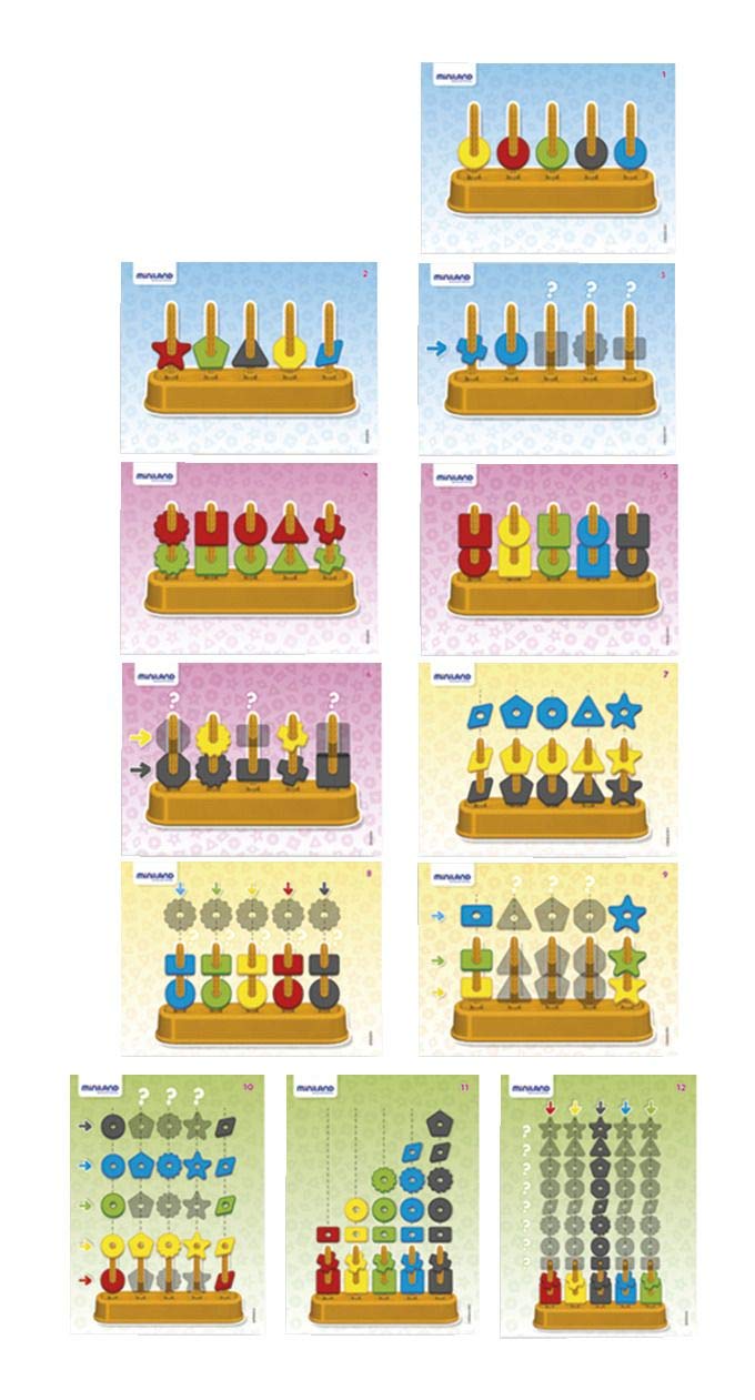 Miniland Abacolor Shapes Abakus 100 Teile Lernspiel