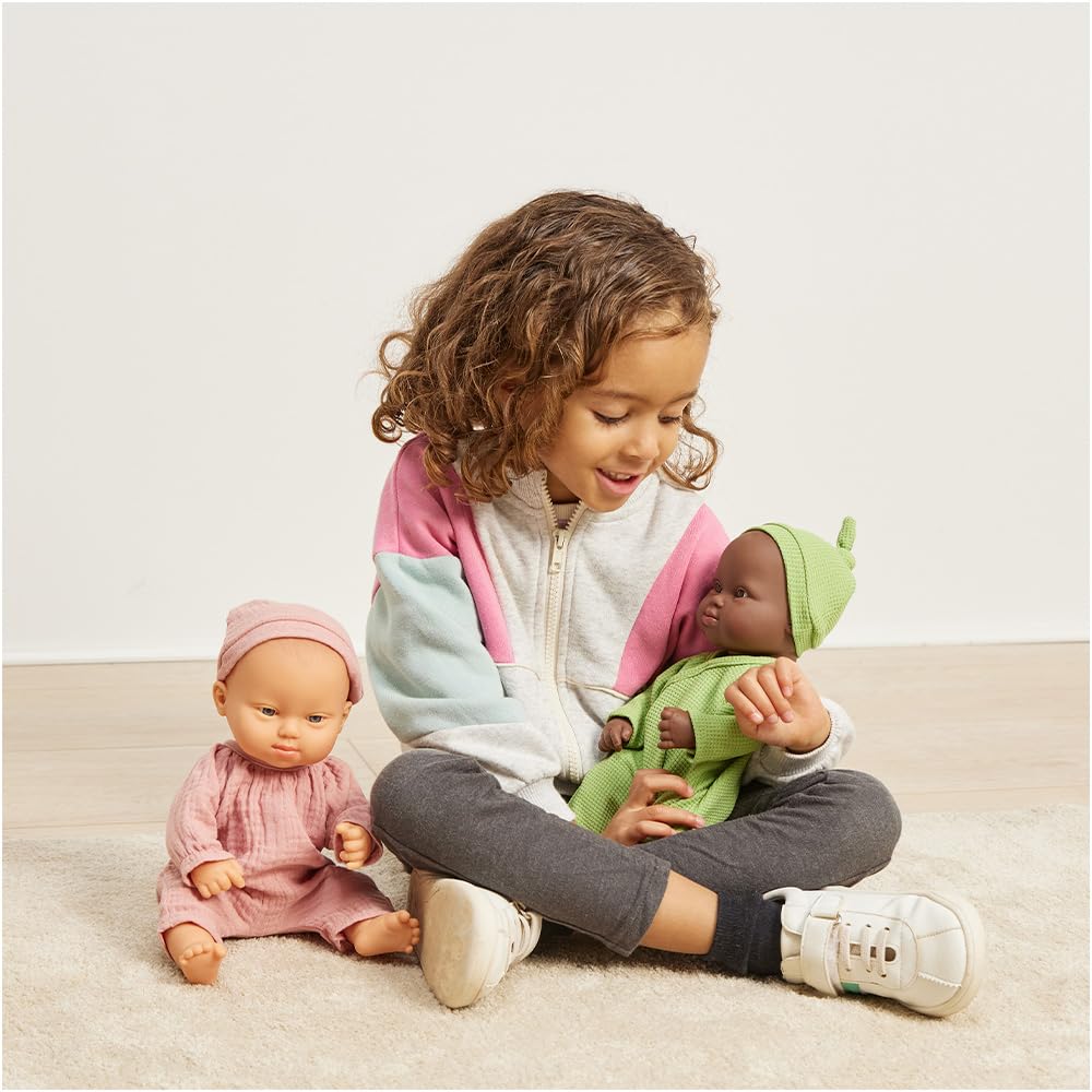 Miniland Dolls Baby-Puppe afrikanischer Junge 32 cm Down-Syndrom