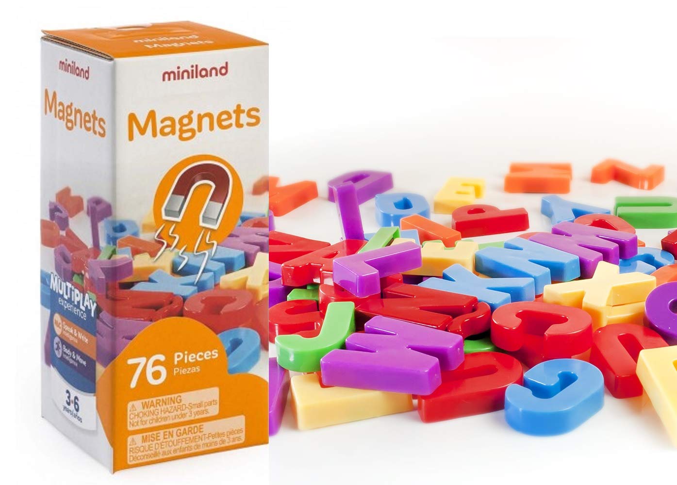 Miniland Magnetische Großbuchstaben 3 cm 66 Stück Vokale