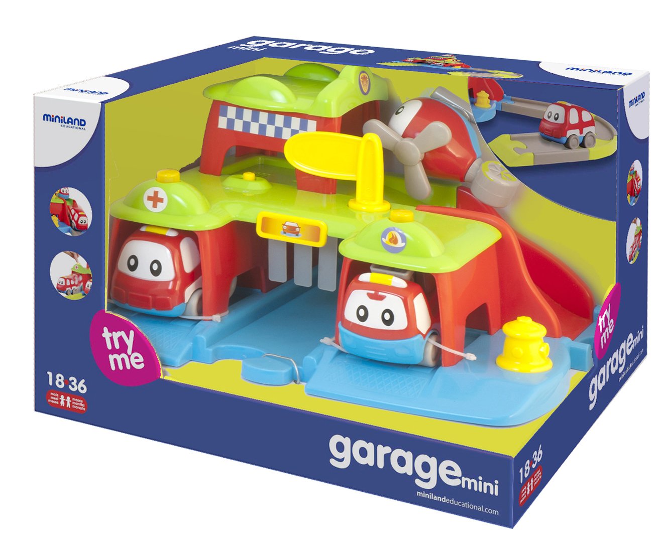 Miniland Meine Erste Garage Spielgarage Licht Sound