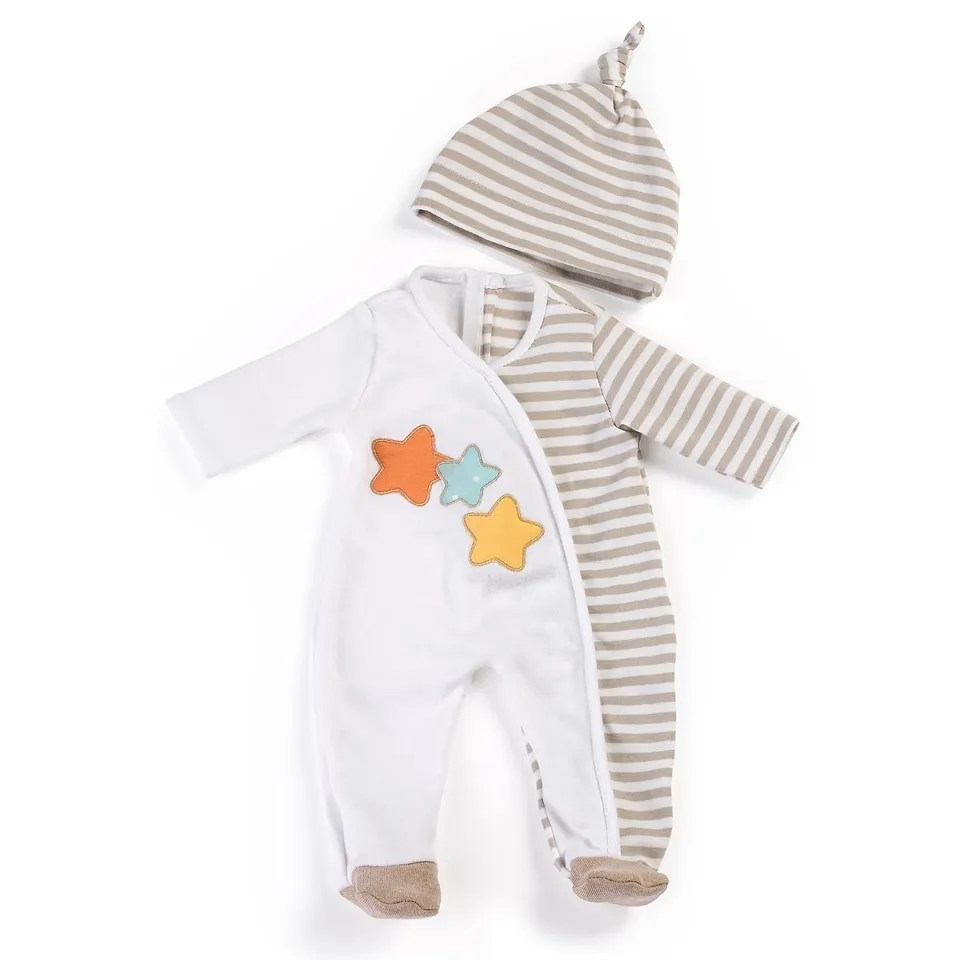 Miniland Pyjama 31220 Puppenkleidung 38-40cm beige