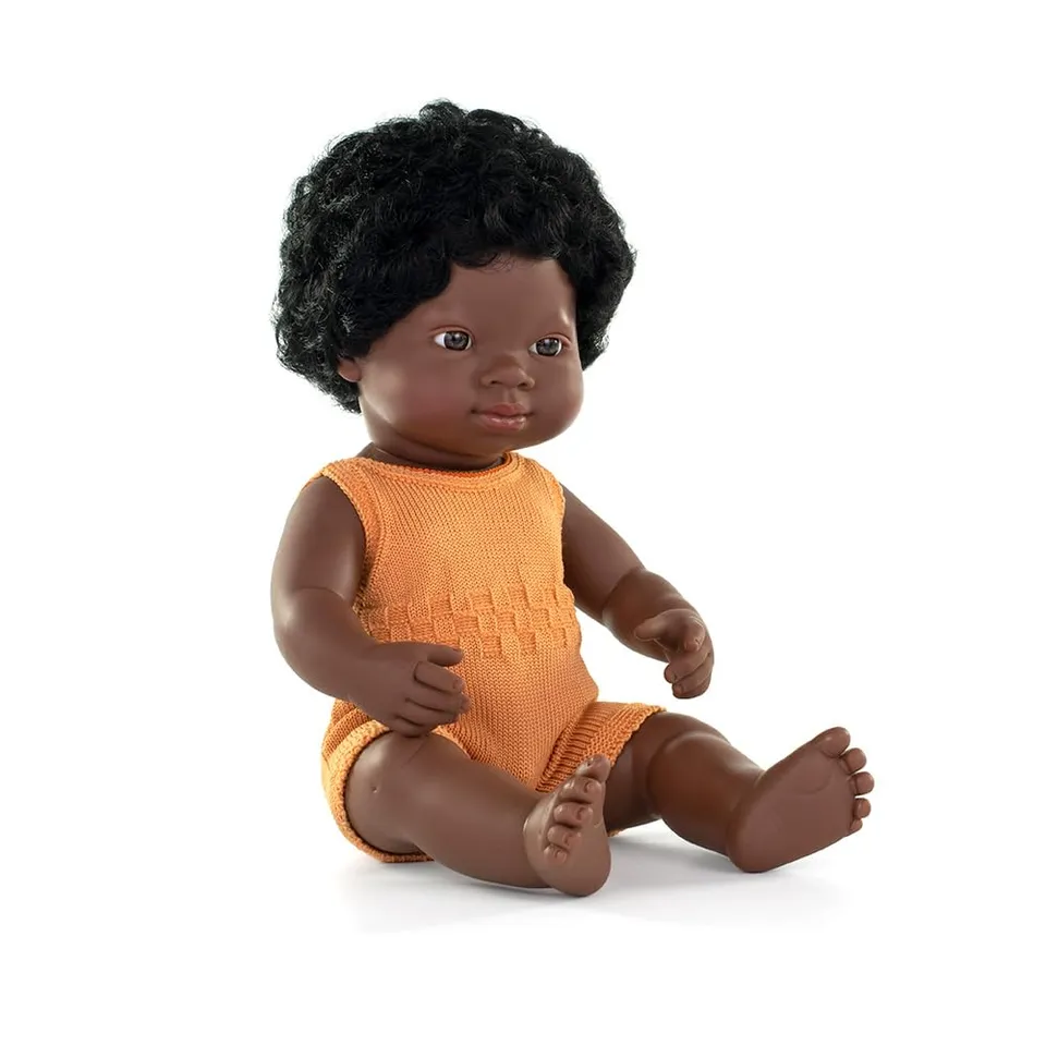 Miniland Dolls Babypuppe afrikanisch 38cm Colourful